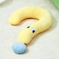 Blue soft fleece pet cushion bed for cats and dogs measuring 62cm by 39cm