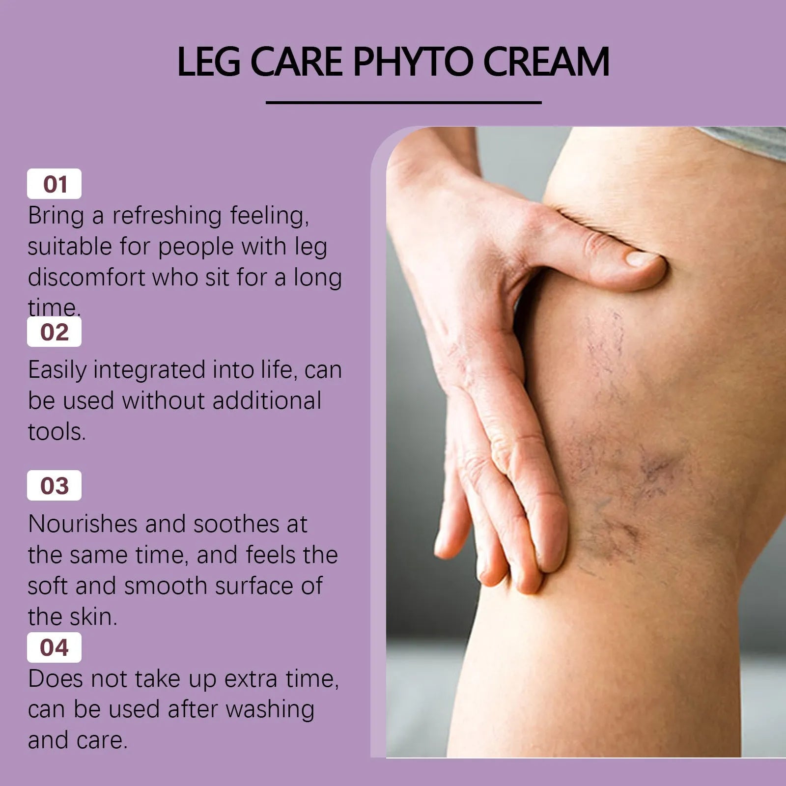50g jar of discomfort moisturising daily massage cream with lavender and mint