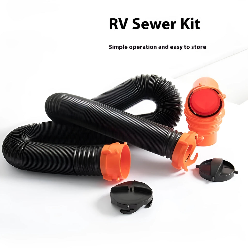 90 degree rotary elbow joint connector for caravan sewage hose waste water drainage system