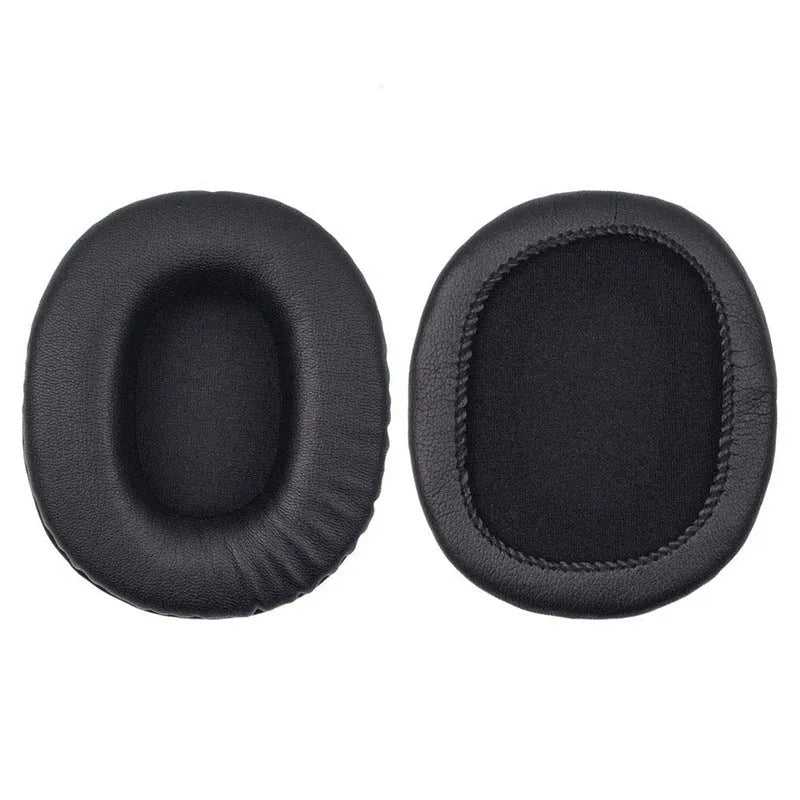 Black soft PU leather replacement earmuff covers for Sony 1R headphones.