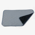 Waterproof dog changing mat in beige, dark grey or light grey with absorbent surface and non-slip backing