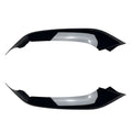 Pair of front Cornerite car stickers for BMW 5 Series G30 early M Sport 530i 2018-2020 carbon fibre pattern