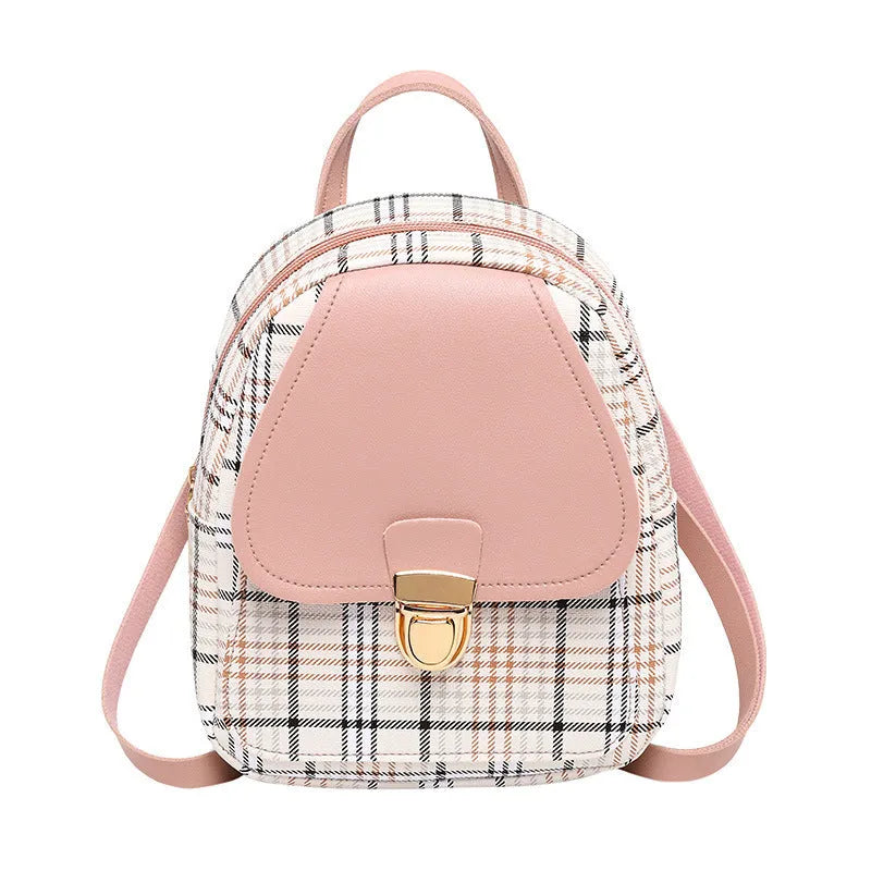 One shoulder diagonal phone bag in PU fabric available in black, blue, brown, pink or red