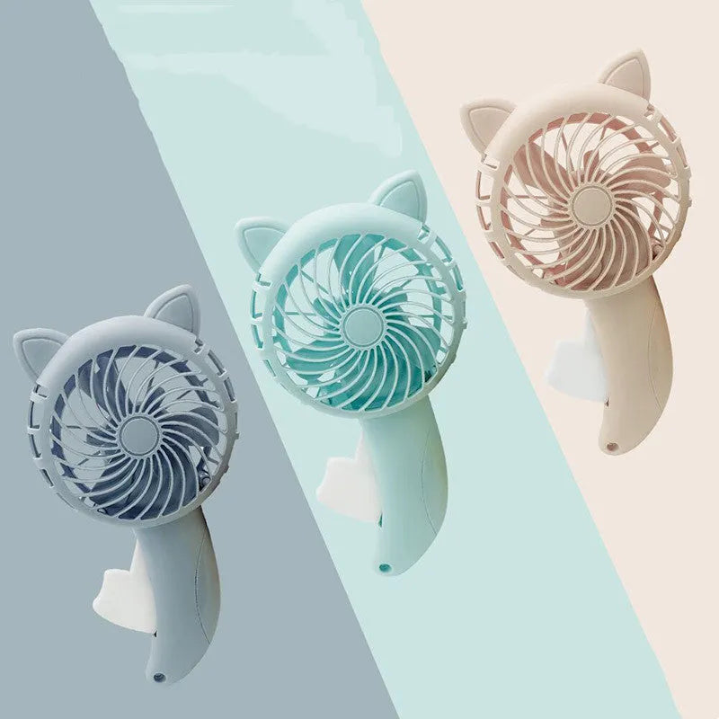 Large cartoon hand pressing hand-held fan, plastic toy for children aged 4-6, 11 x 20cm, random colour