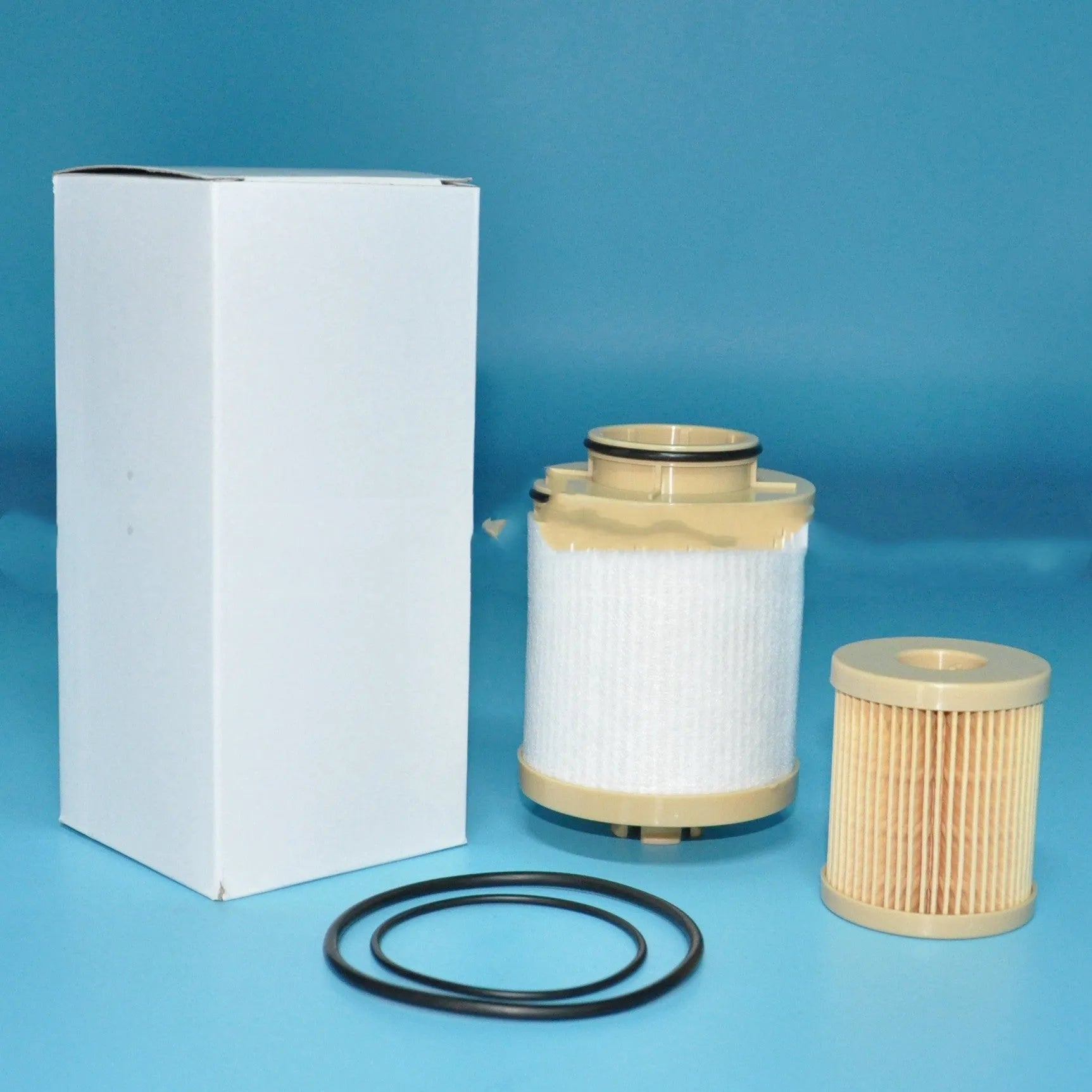 FD4616 diesel fuel filter for Ford 6.0L Power Stroke engines in F350, F550, and E-Series trucks.