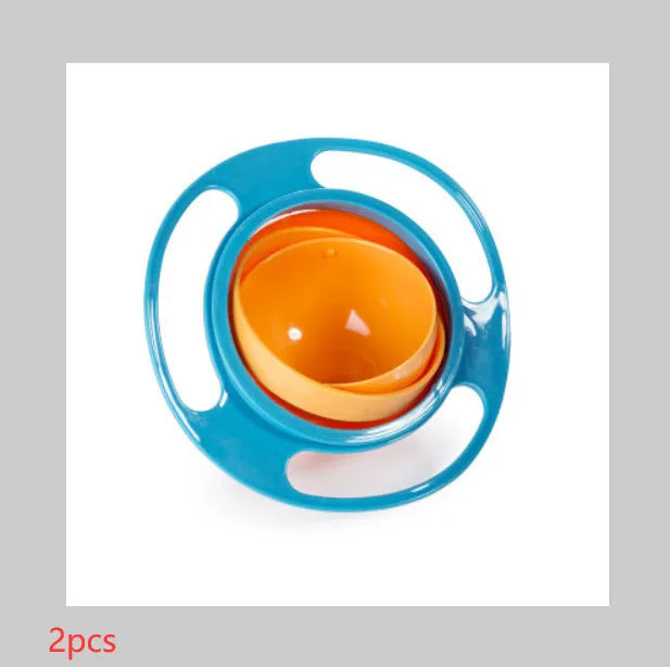 Children's rotating balance bowl in plastic, blue colour, suitable for toddlers over 24 months
