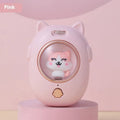 Pink and yellow multifunctional pet comb with built-in laser light for grooming cats and dogs