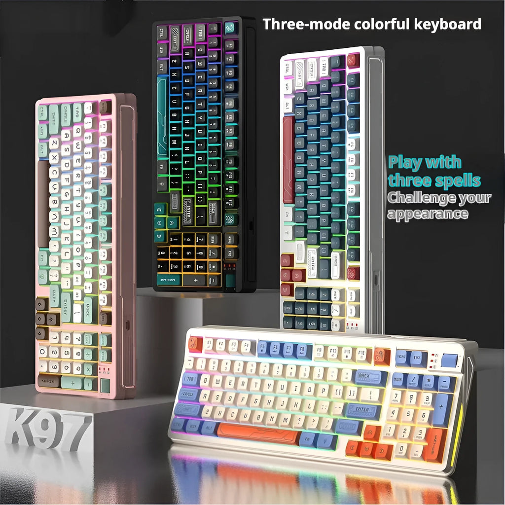 USB gaming keyboard with multi-colour backlight in a compact black and green design on a desktop