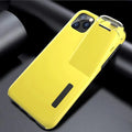 Black matte acrylic and silicone airpods case cover attached to an iPhone charging case