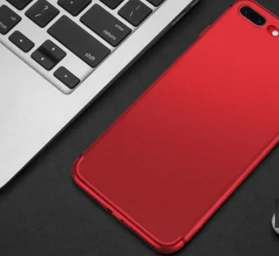 TPU and silicone mobile phone case for Apple iPhone models in black, blue, red or white