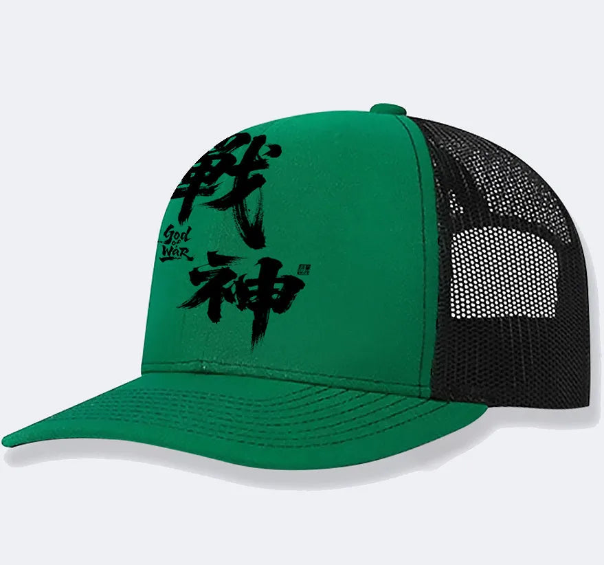Men's structured baseball cap in black with an adjustable back strap and curved peak.