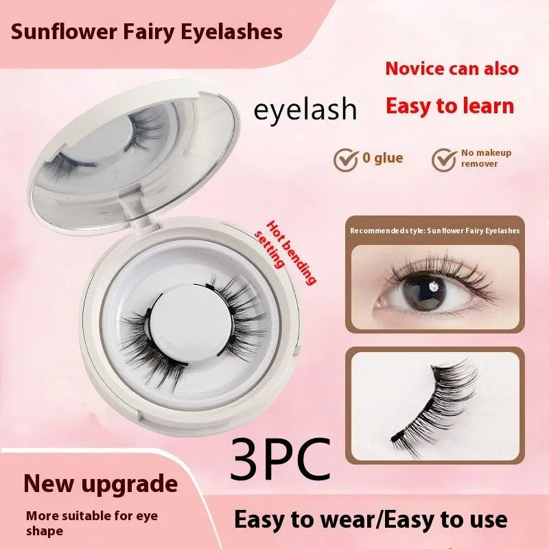 Magnetic suction false eyelashes Little Devil Supernatural Magnet Suit in mink material with white clip