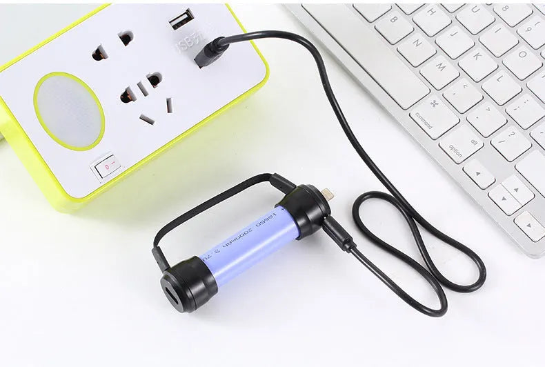 Mini keychain emergency charger for mobile phones with USB charging port