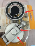 Telescopic folding magnetic car phone holder in black or silver for dashboard mounting