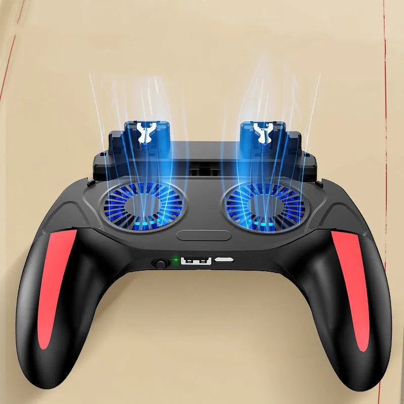 H10 mobile game cooling controller with touch screen for smartphones between 4.7 and 6.5 inches