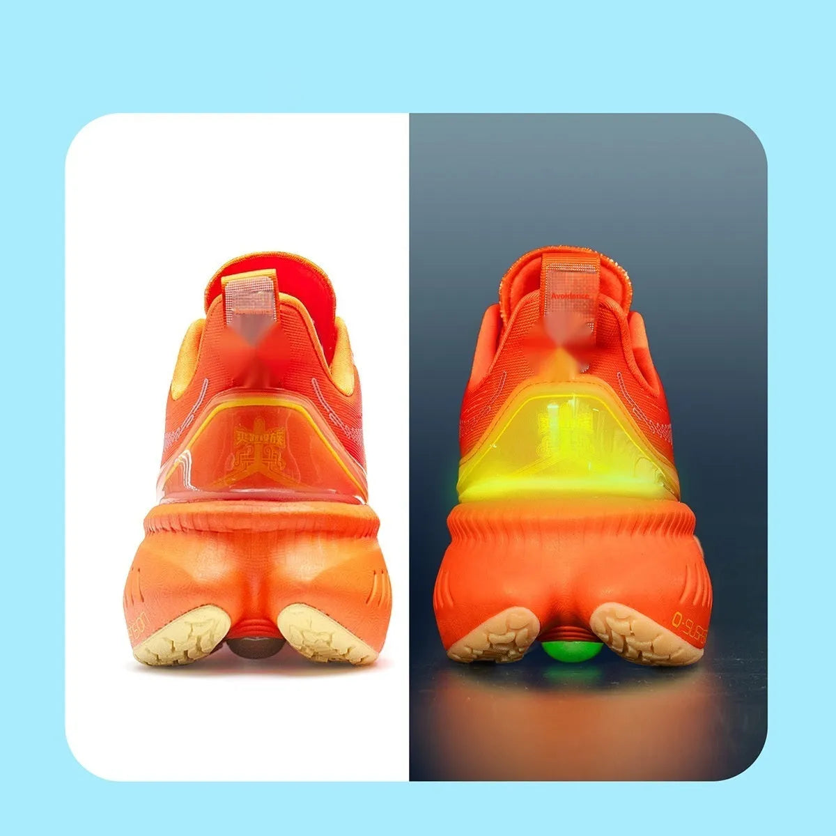 Men's low-top running shoes in assorted colours with PU mesh upper and rubber sole.