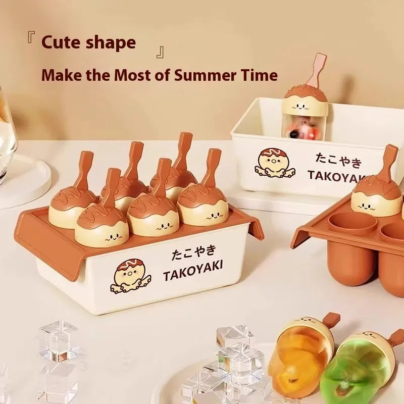 Octopus balls creative ice cream mould in modern simplicity style plastic design