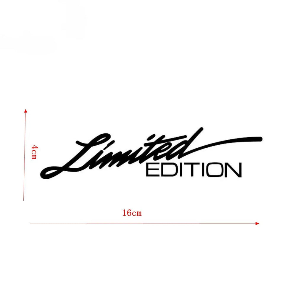 Black laser reflective car sticker with text styling on PET material for vehicle decoration
