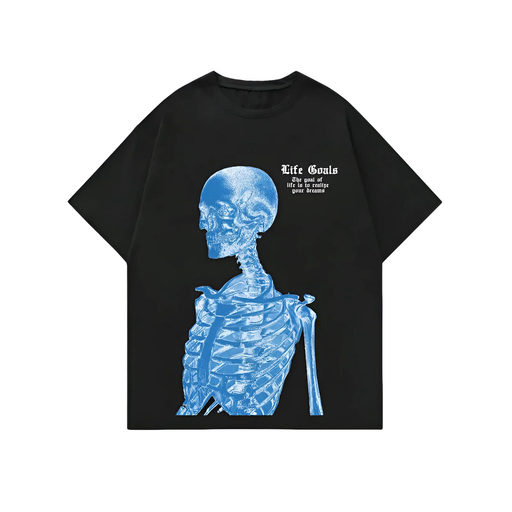 Men's printed street style short-sleeved sports t-shirt with digital pattern on polyester fabric