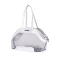 MOORPET medium-hardness leather cat carry bag with 25L capacity in a solid colour
