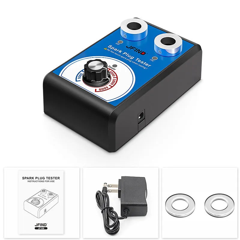 Car double hole plug ignition system detector automotive spark plug tester