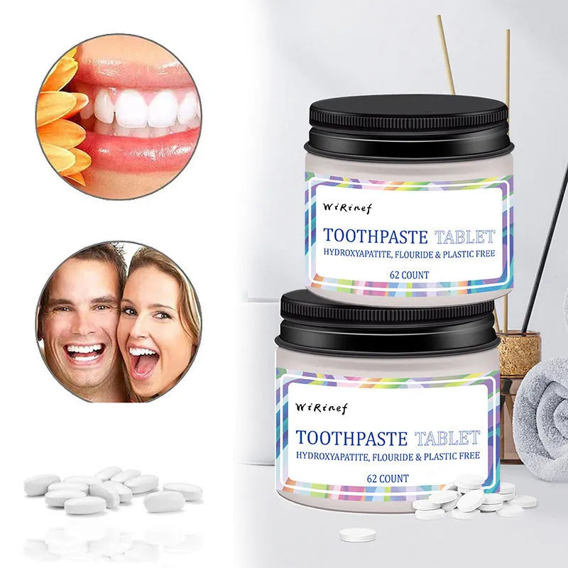 TP19 solid toothpaste tablets in portable format for water-free oral hygiene