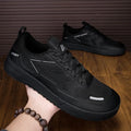 Lightweight mesh surface sneaker in black white or green, low top lace-up casual shoe with rubber flat heel