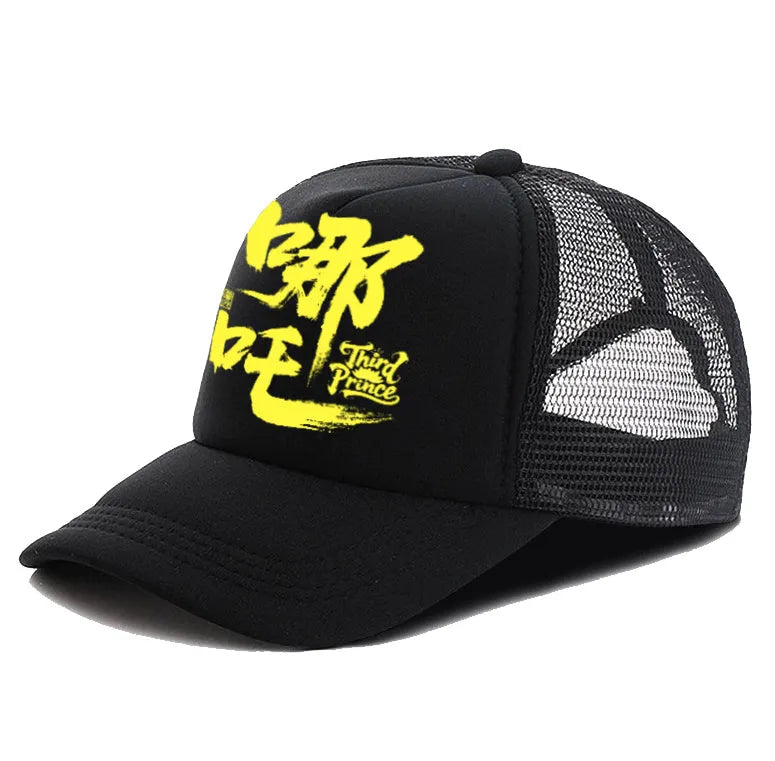 Men's white baseball cap with adjustable snapback strap and a curved visor on a plain background.