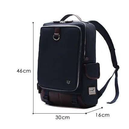Men's Korean-style backpack in Oxford cloth with 30x46cm capacity and waterproof fabric