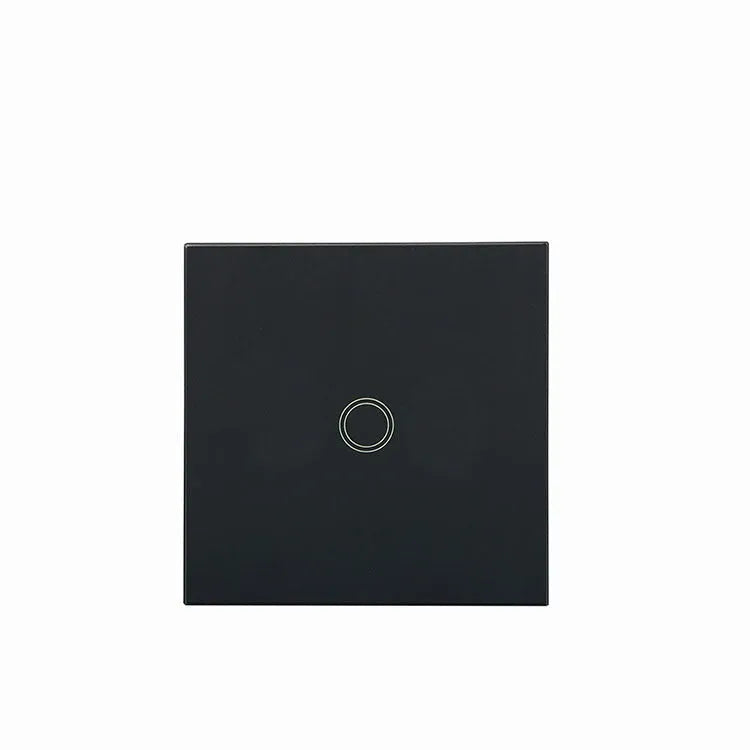 86mm tempered glass touch light switch in black, golden, or white colour options