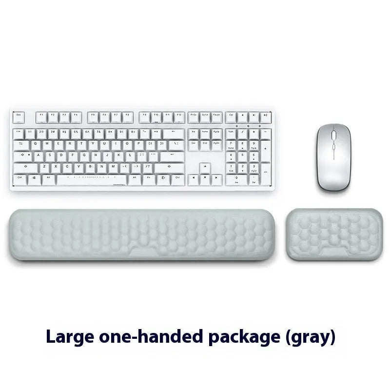 Memory foam mouse wrist pad with silicone base in cloth or leather cover options