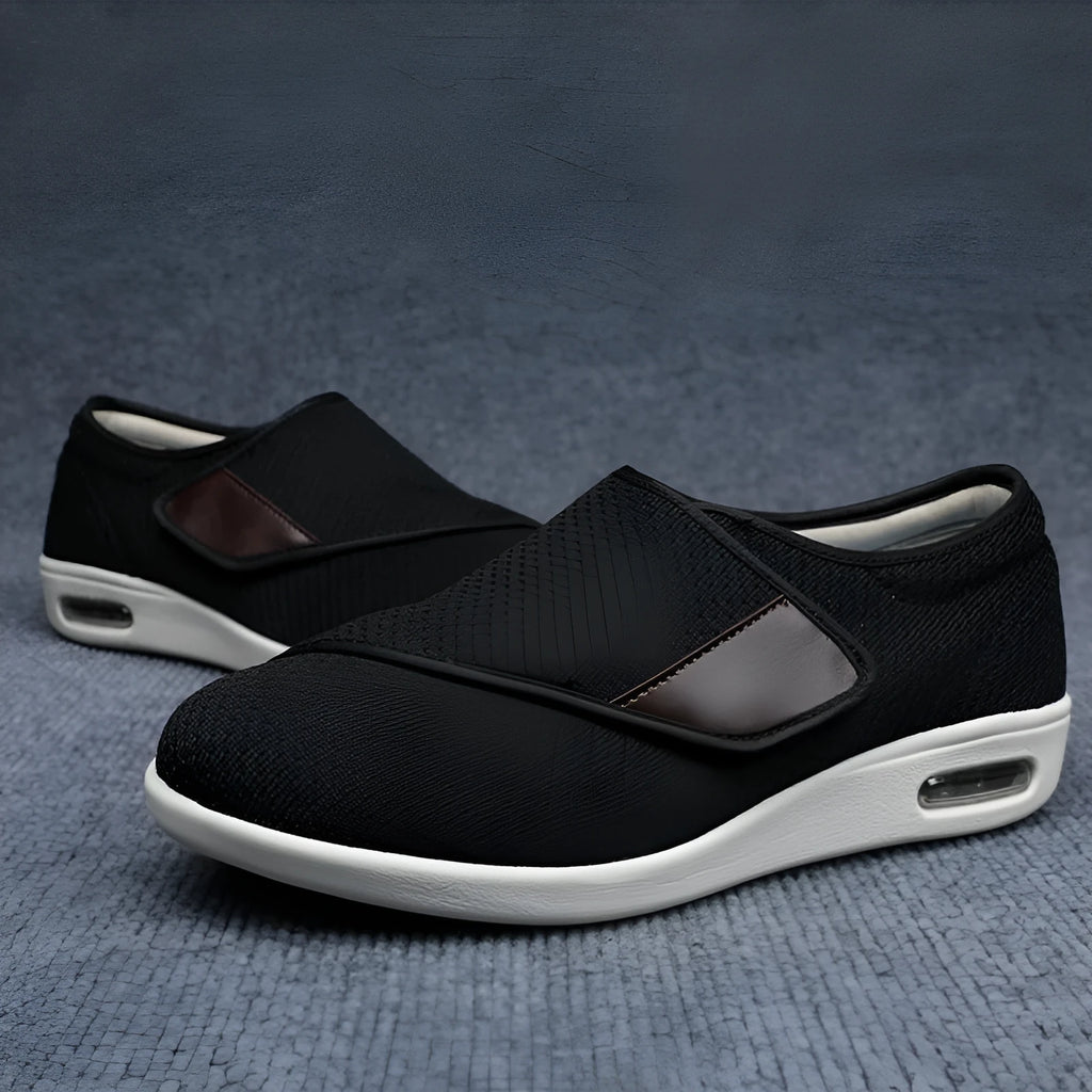 Men's and women's casual leisure shoes with Velcro straps in various colours