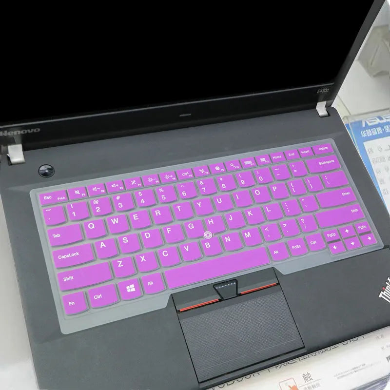 Laptop keyboard protective film for Lenovo 14-inch notebook silicone cover colourful translucent design