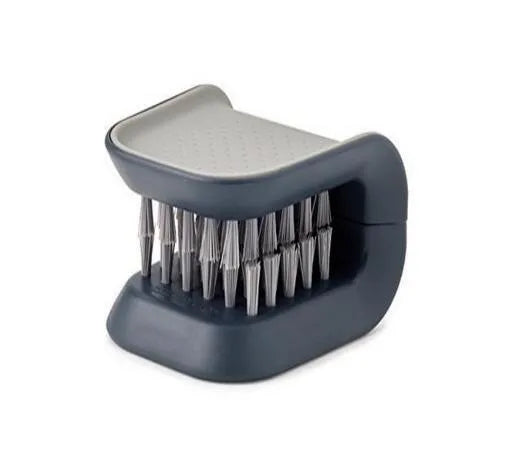 U-shaped ABS plastic knife and cutlery cleaner brush in kitchen setting