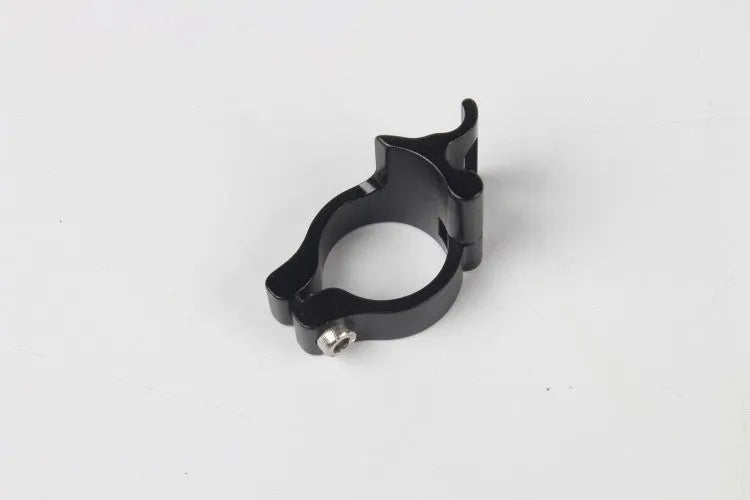Black anodised aluminium vehicle clamp ring for 28.6mm tubing on frames and roll cages.