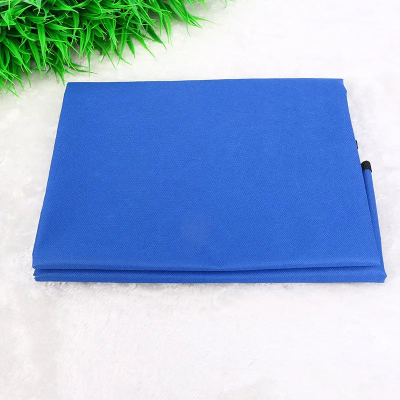 A square black car pet pad made from Oxford waterproof fabric, measuring 135x135cm, for dogs and cats.