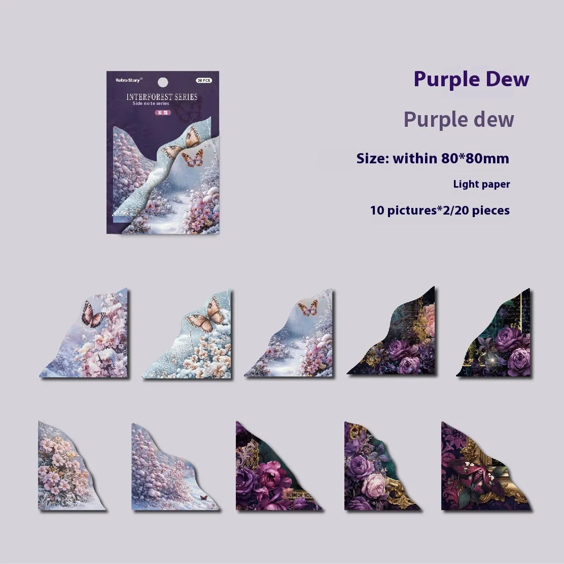 Creative DIY hand account note book in six colour options including Spring Vine and Purple Dew