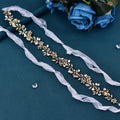 Alloy wave shape hair hoop with checker pattern and white organza ribbon, plus matching earrings set