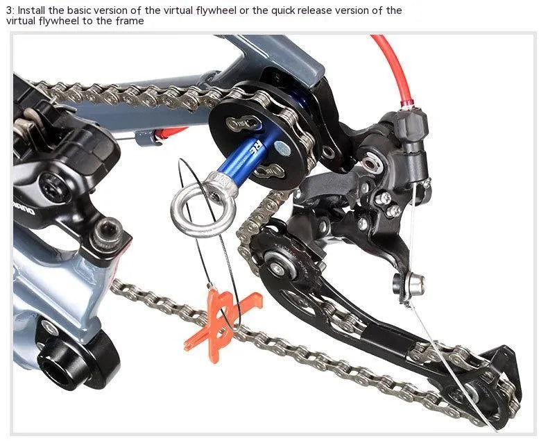 Aluminum alloy bicycle chain holder and stopper tool for maintenance and washing.