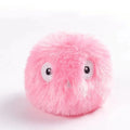 Interactive cat toy ball in blue, pink, or yellow with 55mm diameter and animal sound activation
