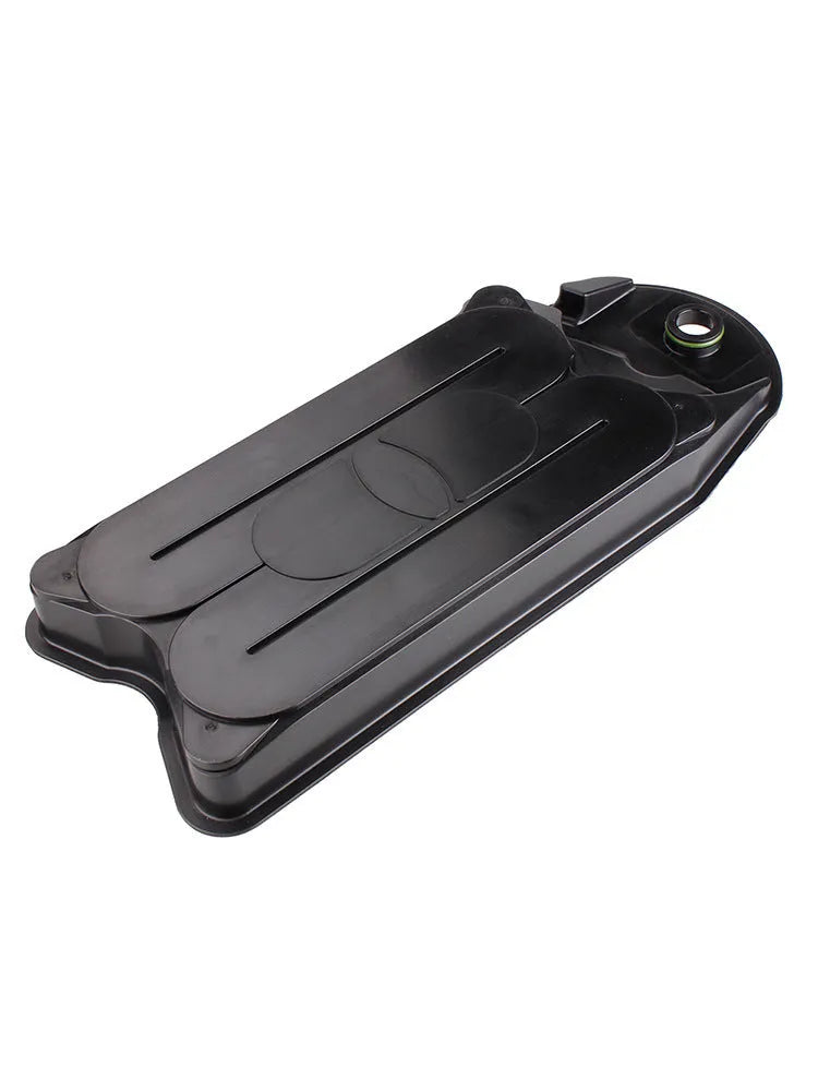 Black automotive ventilation filter for Ram truck 6.7L Cummins engine.