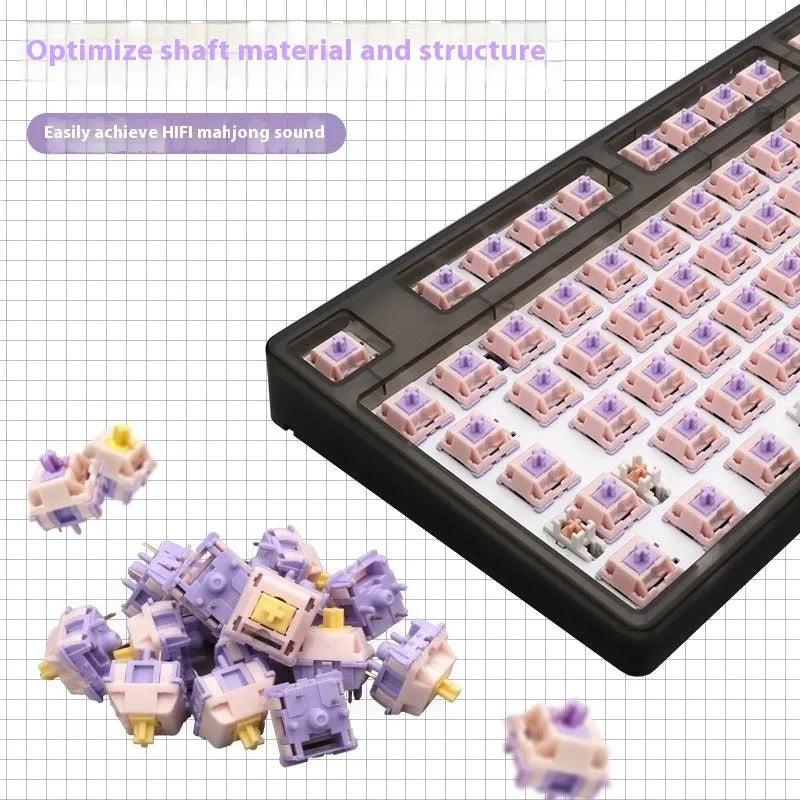 MMD Princess linear mechanical keyboard switch with dual-stage spring