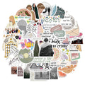 50 waterproof graffiti cartoon stickers for luggage and notebooks measuring 4-6cm