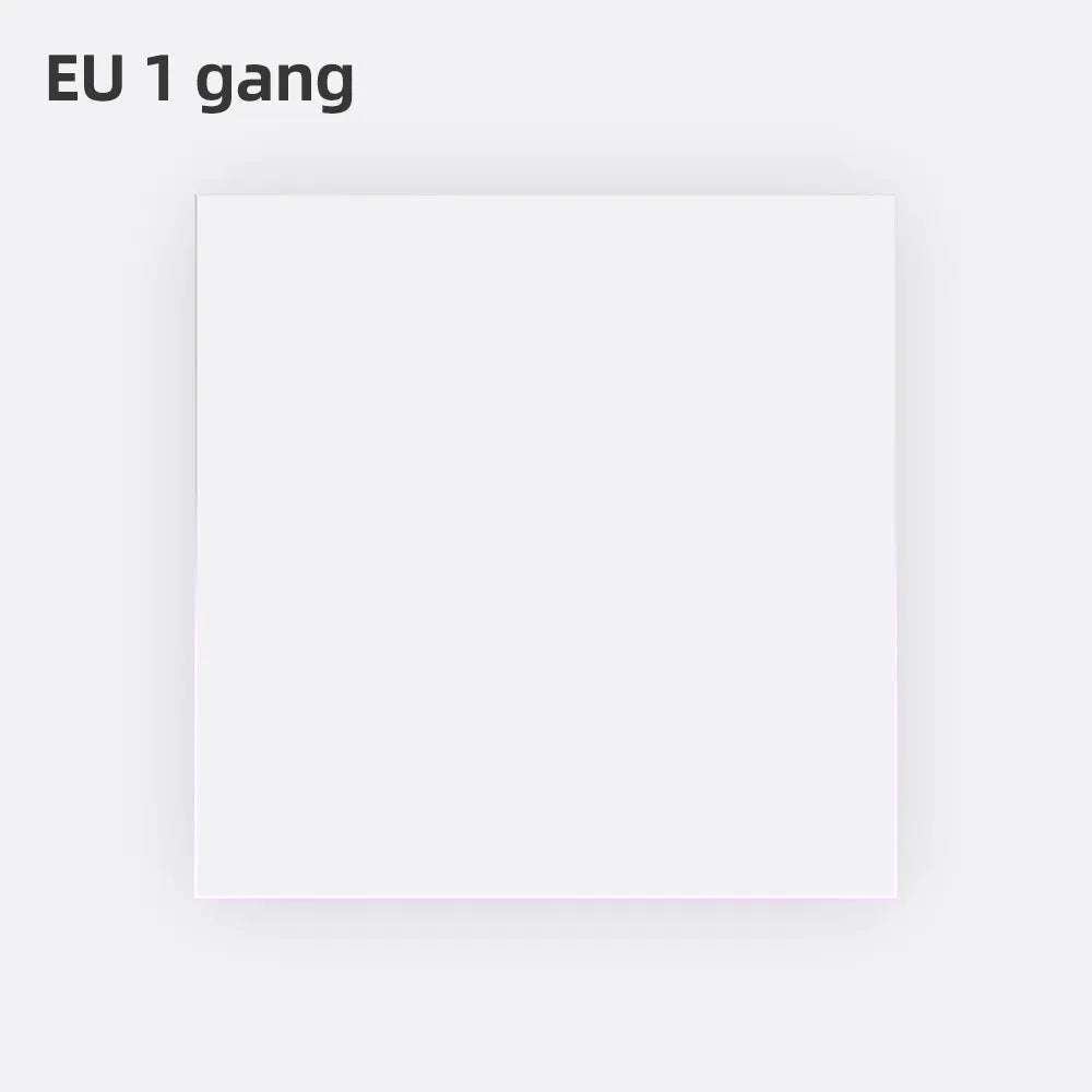 Simple Home Graffiti EU White smart WiFi button switch with voice control and overload protection