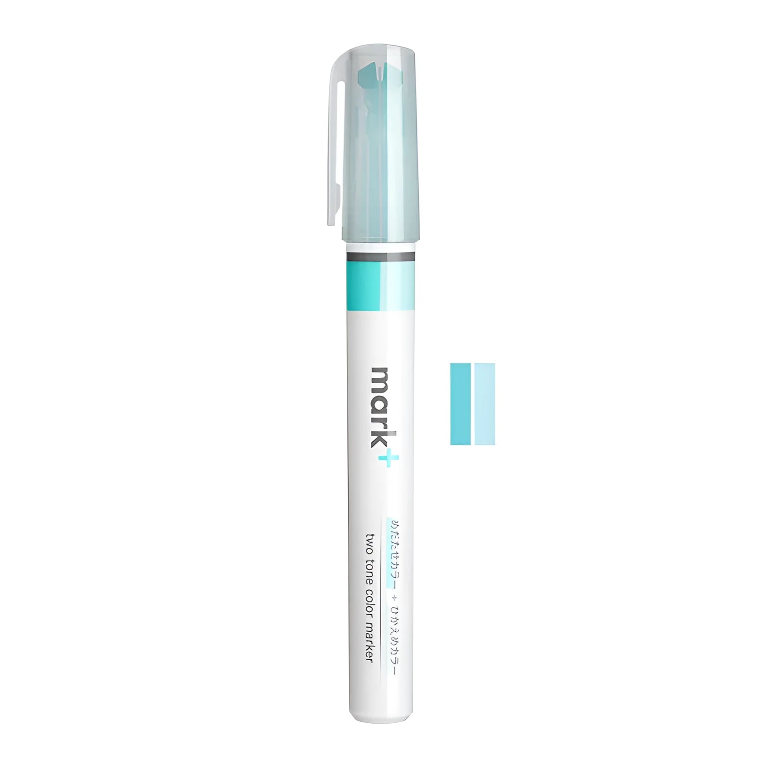 Mark+ series fibre-tipped colour marker pen in green, grey blue, grey pink, grey yellow, pink, or yellow.