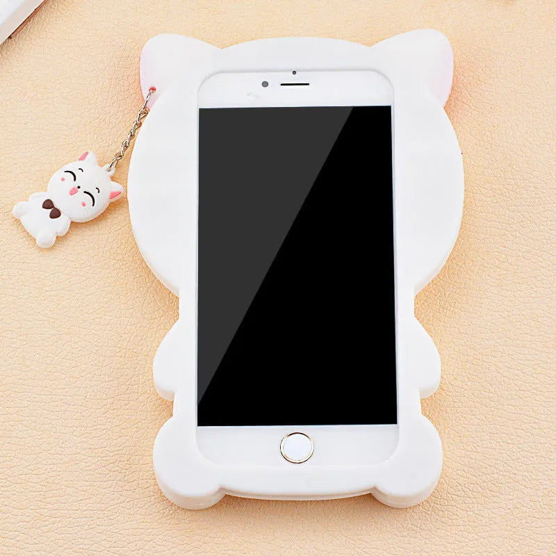 Soft silicone phone case with edge-proof design shown on a compatible Samsung Galaxy smartphone.