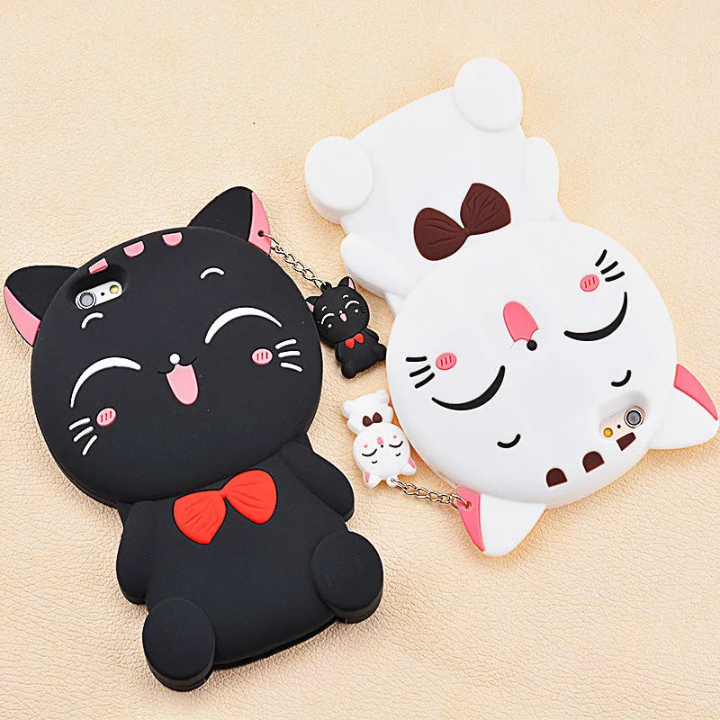 Soft silicone phone case with edge-proof design shown on a compatible Samsung Galaxy smartphone.