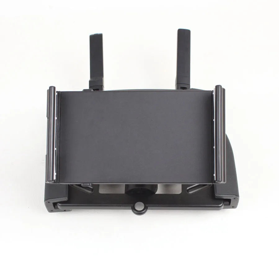 Black MAVIC PRO remote phone holder, injection-moulded flat stand support plate for DJI Mavic Pro controller, fits 4 to 12 inch devices