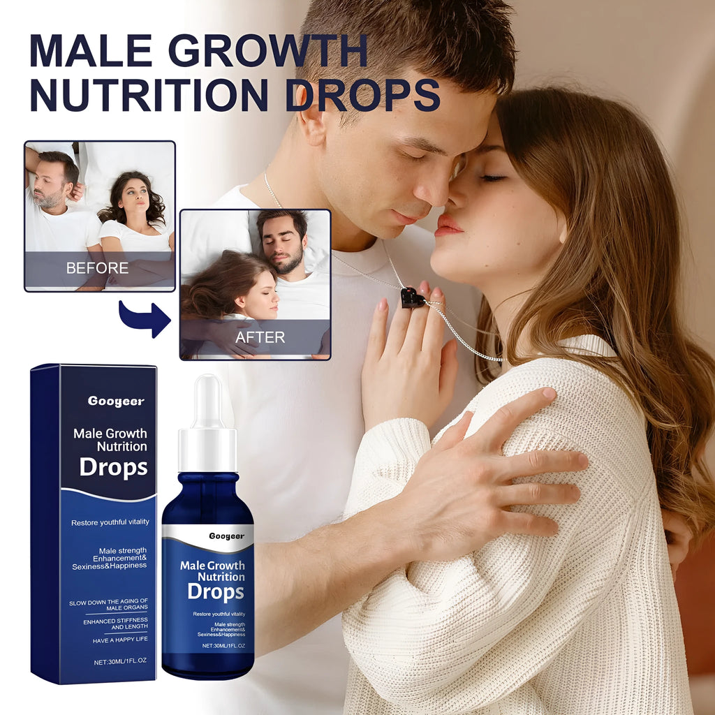 Male Body Nutrition Drops 30ml bottle universal skin type body care kit