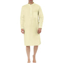 Men's cotton shirt robe with kangaroo pocket available in multiple colours and sizes